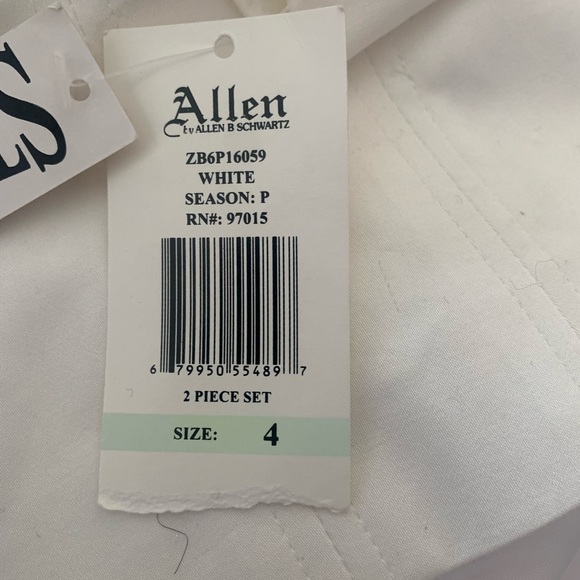 Allen B. By Allen Schwartz White Blazer and Pants Set - Picture 5 of 5